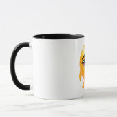 Traurige gelbe Smiley-Illustration Tasse (Links)