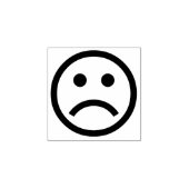 Traurige ☹ Gummi Briefmarke Gummistempel (Prägung)