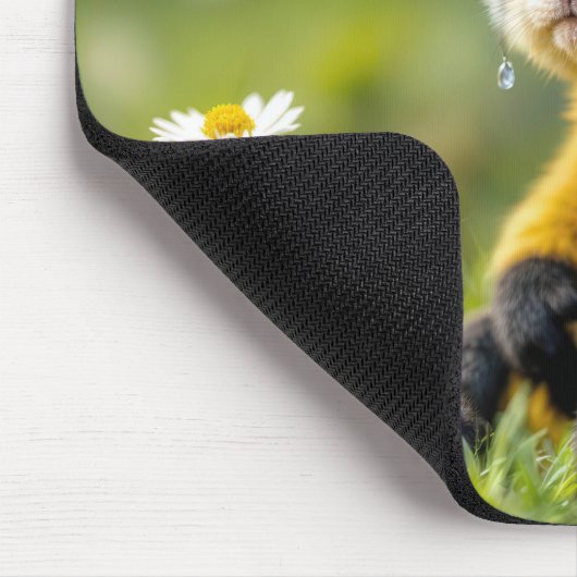 Traurige Hummeln mit Tränen Mousepad (Ecke)