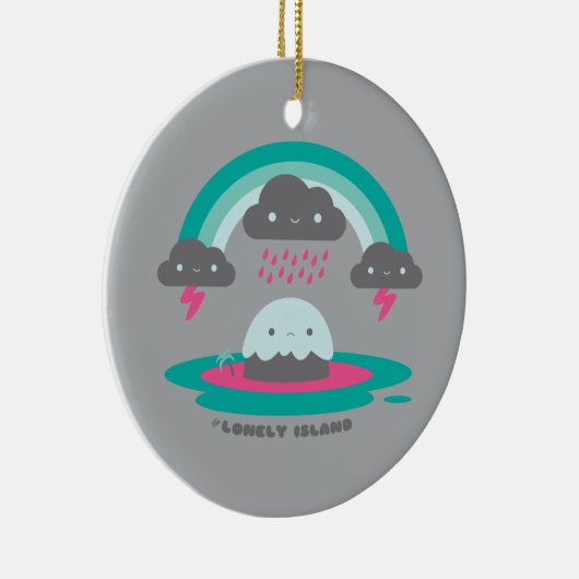 Traurige Insel 2 Keramikornament (Rechts)