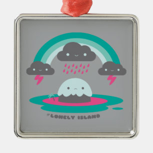Traurige Insel 2 Silbernes Ornament