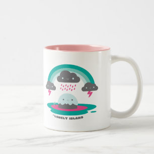 Traurige Insel 2 Zweifarbige Tasse