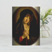 Traurige Jungfrau Mary mit geklappten Händen (Stehend Vorderseite)