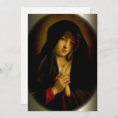 Traurige Jungfrau Mary mit geklappten Händen (Vorne/Hinten)