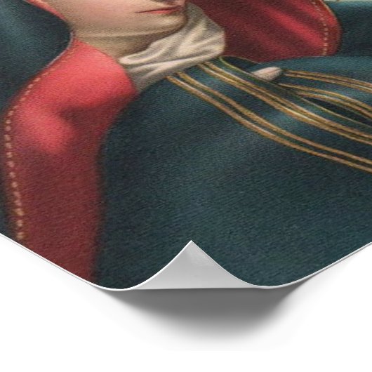 Traurige Jungfrau Mary Religious Katholic Poster (Ecke)