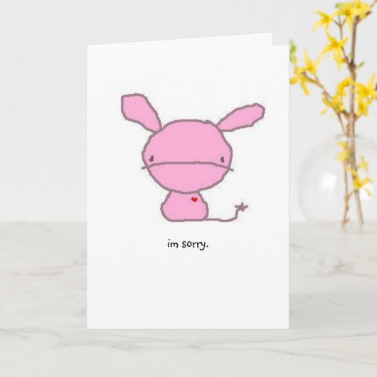 traurige Karte (Gelbe Blume)