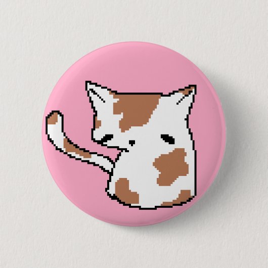 traurige Katze Button (Vorderseite)