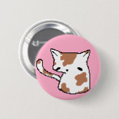 traurige Katze Button (Vorne & Hinten)