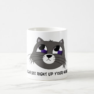 Traurige Katze Kaffeetasse