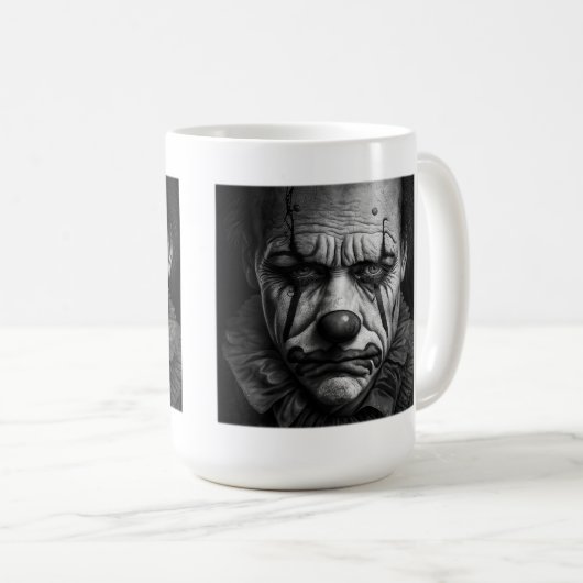 Traurige klassische Tasse, 15 oz Kaffeetasse (VorderseiteRechts)