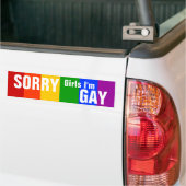 TRAURIGE Mädchen bin ich HOMOSEXUELL Autoaufkleber (Auf Lkw)