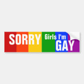 TRAURIGE Mädchen bin ich HOMOSEXUELL Autoaufkleber (Vorne)