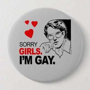Traurige Mädchen bin ich homosexuell Button
