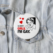 Traurige Mädchen bin ich homosexuell Button (Beispiel)