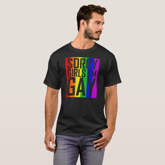 Traurige Mädchen bin ich homosexuell T-Shirt (Vorne ganz)