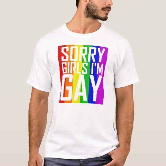 Traurige Mädchen bin ich homosexuell T-Shirt (Vorderseite)