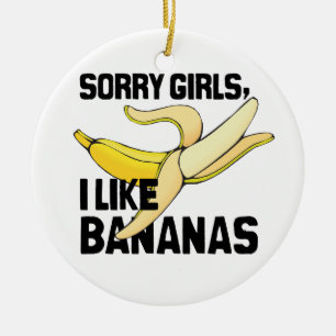TRAURIGE MÄDCHEN MAG ICH BANANEN - .PNG KERAMIKORNAMENT