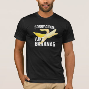 TRAURIGE MÄDCHEN MAG ICH BANANEN - WEISS - .PNG T-Shirt