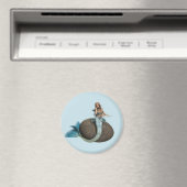 Traurige Meerjungfrau Magnet (In Situ (Geschirrspüler))
