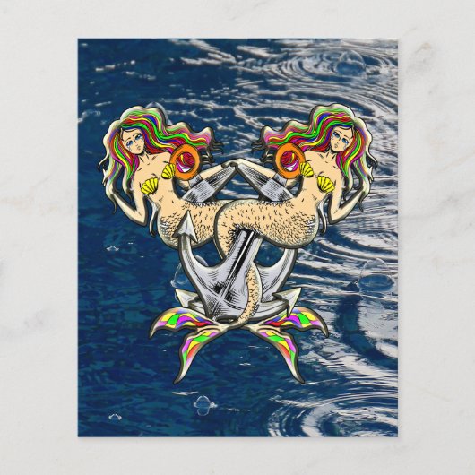 Traurige Meerjungfrauen vor Anker (Vorderseite)