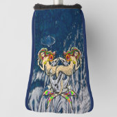 Traurige Meerjungfrauen vor Anker Golf Headcover (Rotieren 90)