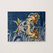 Traurige Meerjungfrauen vor Anker Puzzle (Horizontal)