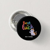 Traurige Meme-Katze Sarkastische Viel-Glück-Illust Button (Vorne & Hinten)