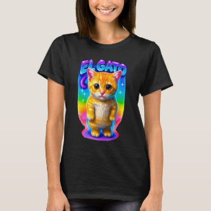 Traurige Meme-Katze Weinende Munchkin-Katze Meme T T-Shirt