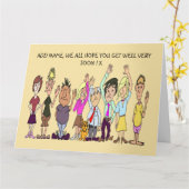 Traurige Menschen hoffen, dass es jemandem gutgeht Karte (Gelbe Blume)