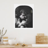 Traurige Mutter Jungfrau Mary Katholic Poster (Küche)