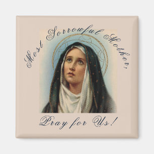 Traurige Mutter Seven Sorrows Magnet