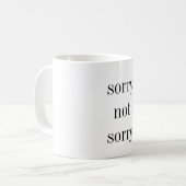 traurige nicht traurige Kaffee-Tasse Kaffeetasse (Vorderseite Links)