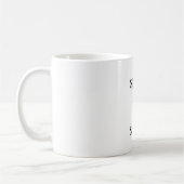 traurige nicht traurige Kaffee-Tasse Kaffeetasse (Links)