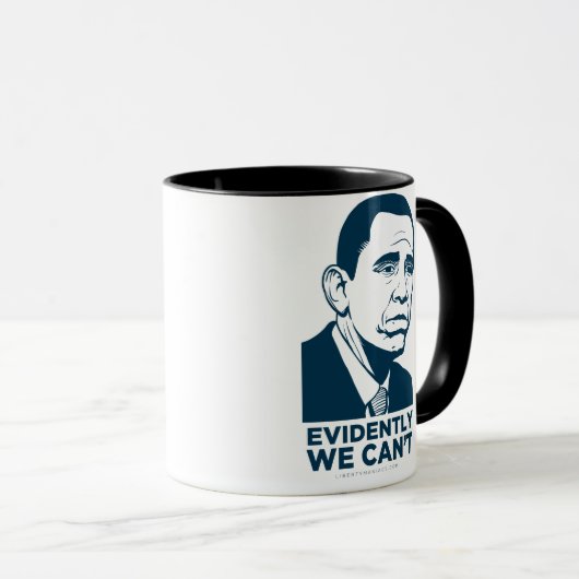 Traurige Obama-Tasse Tasse (VorderseiteRechts)