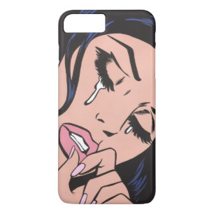 Traurige Pop-Art-weinende Frau Case-Mate iPhone Hülle