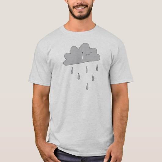Traurige Regen-Wolke T-Shirt (Vorderseite)