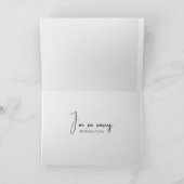 Traurige Sonnenblume Karte (Innenseite)