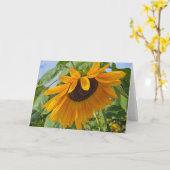 Traurige Sonnenblume Karte (Gelbe Blume)