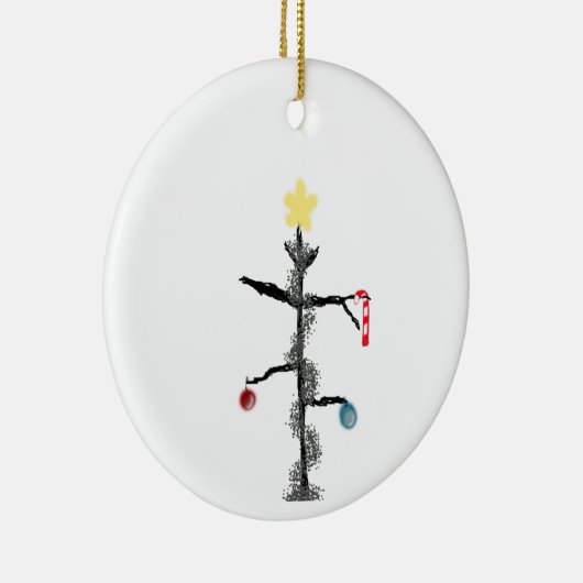 Traurige Spindly Keramikornament (Rechts)