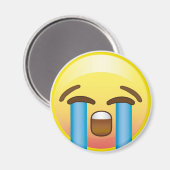 Traurige Tränen Emoji Yellow Face Magnet (Vorderseite/Rückseite)