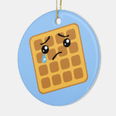 Traurige Waffel Keramik Ornament (Links)