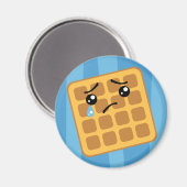 Traurige Waffle Magnet (Vorderseite/Rückseite)