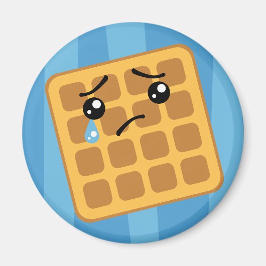 Traurige Waffle Magnet (Vorne)