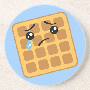 Traurige Waffle Untersetzer