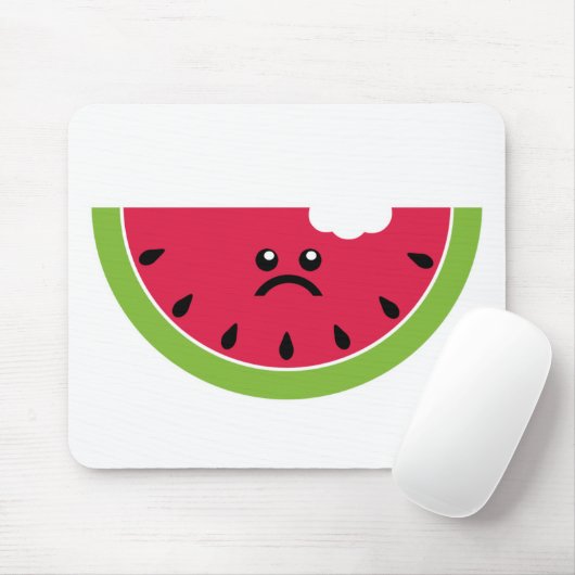 Traurige Wassermelone Mousepad (Mit Mouse)