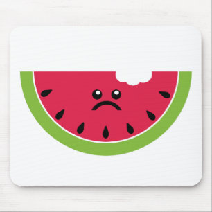 Traurige Wassermelone Mousepad