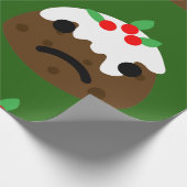 traurige Weihnachtspudding Geschenkpapier (Ecke)