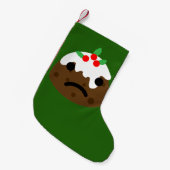 traurige Weihnachtspudding Kleiner Weihnachtsstrumpf (Vorderansicht (hängend))