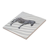 Traurige Zebra-Einhorn-Fliese Fliese (Seite)
