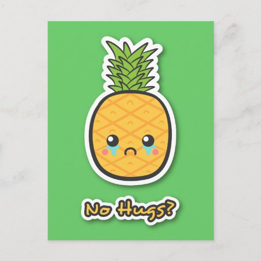 Trauriger Ananas, der keine Schläger bekommt Postkarte (Vorderseite)